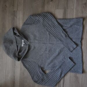 Verve Ami Gray Women's Hooded Zippered Sweater NEW